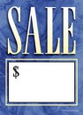Slotted  Sale Tags 5in x 7in Sale marble