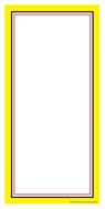 Elastic String Tag Yellow Border