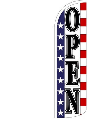 Swooper Feather Banner Flags 16' Kit Open stars stripes