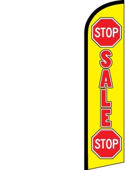 Swooper Feather Banner Flags 16' Kit Stop Sale Windless