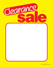 Slotted Sale Tags Clearance Sale