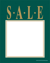 Slotted Sale Tags Sale  green gold