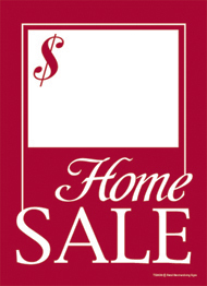 Slotted Sale Tags 5in x 7in Home Sale