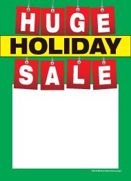 Sale Tags 5 x 7 Huge Holiday Sale Christmas