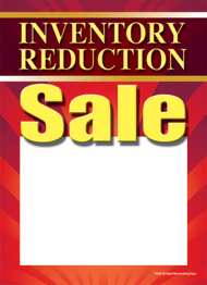 Slotted Sale Tags 5in x 7in Inventory Reduction Sale