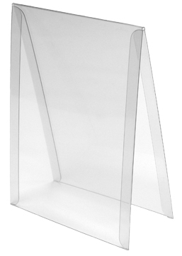 Retail Sign Holder 5w x 7h(V) Vinyl -Tent style Table Top Stands