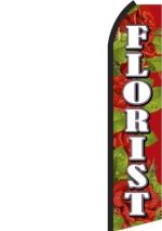 Feather Banner Flag 16' Kit Florist roses