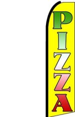 Feather Banner Flag 16' Kit Pizza yellow