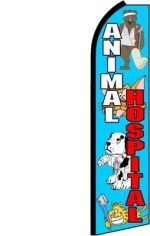 Feather Banner Flag 16' Kit Animal Hospital