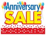 Horizontal Poster Anniversary Sale