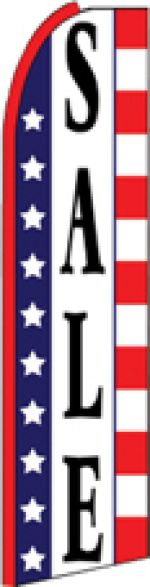 Patriotic Feather Flag Banner 11.5' Sale Flag