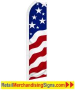 Feather Banner FLAG ONLY, USA Flag Design, New Glory (Patriotic)