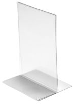 Sign Holder 5w x 7h (V) Vinyl T-style Table Top Stands