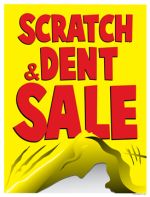 Retail Sale Signs Posters Scratch and Dent Sale