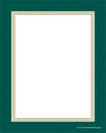 Slotted Sale Tags Border(green/gold)