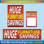 LKTHUG Huge Furniture Savings Sign Kit (4pcs) Large