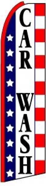 Feather Banner Flag Only 11.5' Car Wash patriotic flag