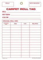 G60TUF Carpet Roll Inventory Tag Carpet Grommet 5in x 7in 100 pack