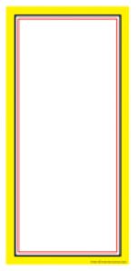 Elastic String Tag Yellow Border