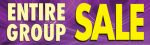 Retail Sale Banner Entire Group Sale