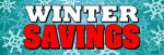 Sale Banners 3' x 10' Winter Savings