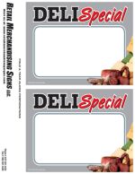 PC Printable Laser Cards Signs 5 1/2 inch x 7 inch Deli Special