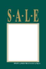 Unstrung Sale Tags 1 3/4in x 2 3/4in Sale (green/gold)