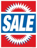 Retail Sale Signs Posters Sale Burst