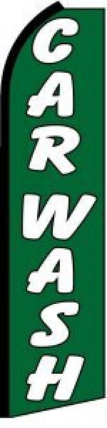 Feather Banner Flag Only 11.5' Car Wash green