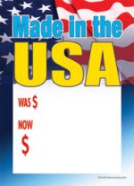 Slotted Sale Tags 5in x 7in Made in the USA..was$...Now$