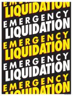 Retail Sale Signs Posters Emergency Liquidation