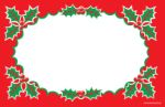 Christmas Price Cards/Sign Card Holly Border