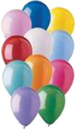 Multi Color Ballons, 12in Latex Helium Quality