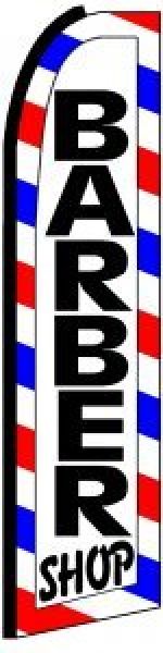 Feather Banner Flag Only 11.5' Barber Shop stripes