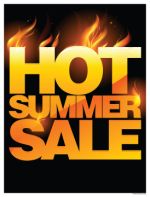 Sign Poster 25 in x 33 in Hot Summer Sale