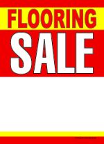 Slotted Sale Tags 5in x 7in Flooring Sale