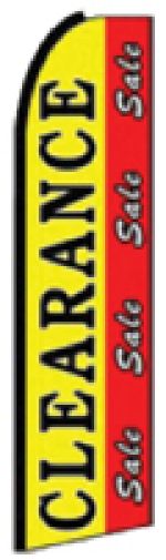 Feather Banner Flag Only 11.5' Clearance Sale yellow/red