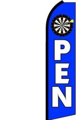 Feather Banner Flag 11.5' Open dart board