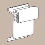 CRC300 Plastic Clip for Shelf Clip for Channel Rail Gondola 1.5 inch, pakc of 50 pieces