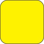 Fluorescent Label Blank Rectangle Chartreuse