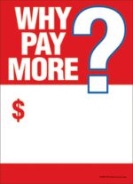 Slotted Sale Tags 5in x 7in Why Pay More ?