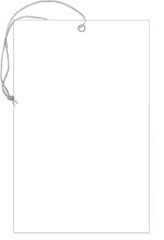 Blank String Tag 3 1/2x5 1/2 Blank White