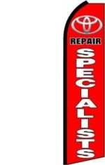 Feather Banner Flag Only 11.5' Toyota Repair Specialist