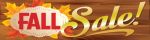 Seasonal Sale Banners 3'x10' Fall Sale (wood)