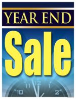 Seasonal Retail Sale Signs Posters Year End Sale