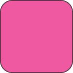 Fluorescent Label Blank Rectangle Pink