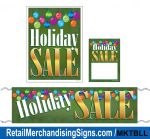 Christmas Holiday Sale Sales Sign Kit, 1 banner, 2 posters and 100 tags