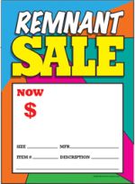 Remnant Grommet Tag 5 x 7 Remnant Sale