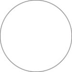 Blank Round Labels 1 1/2in White 500 per roll