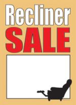 Slotted Sale Tags 5in x 7in Recliner Sale